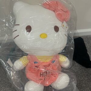 Hello Kitty Large Plush with Pink Outfit and Bow